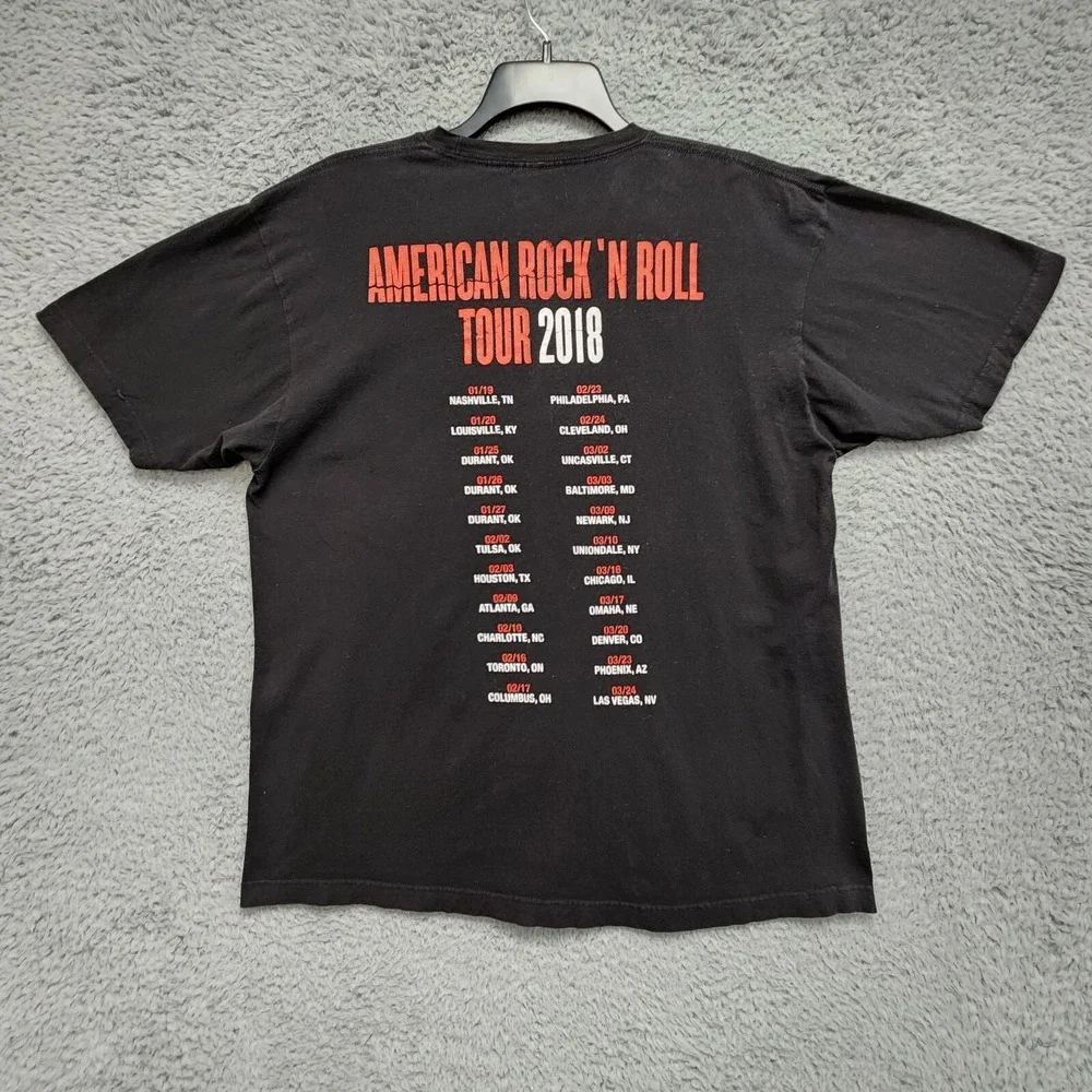 Kid Rock American Rock 'N Roll Tour 2018 Shirt sz XL (Fits as Large) Black READ‎